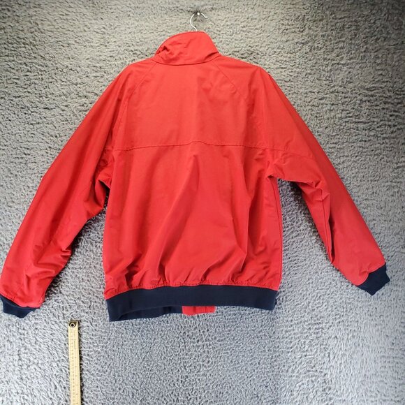 Lands End Jacket Mens XL Red Zip-Up Nylon Mesh Lined Windbreaker Gorpcore - Picture 8 of 9